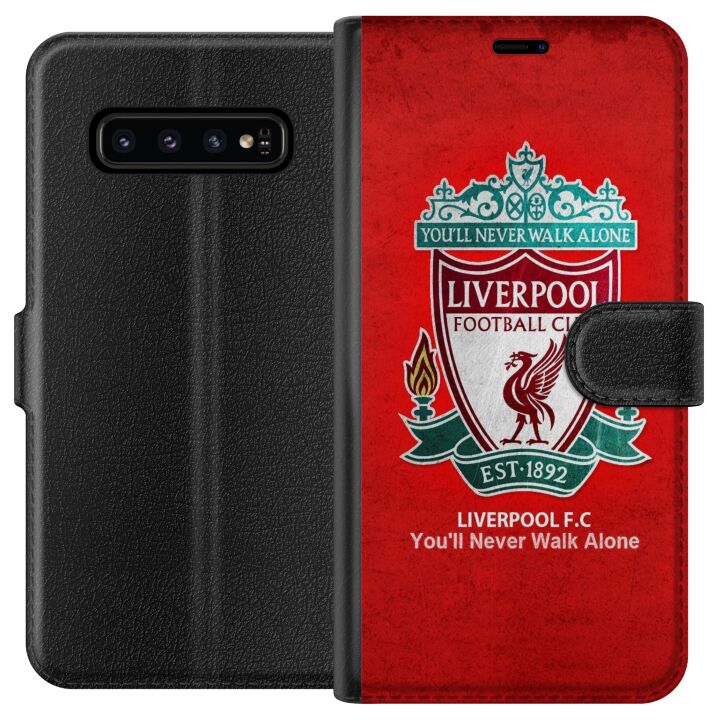 Kompatibelt Plånboksfodral till Samsung Galaxy S10 Liverpool YNWA