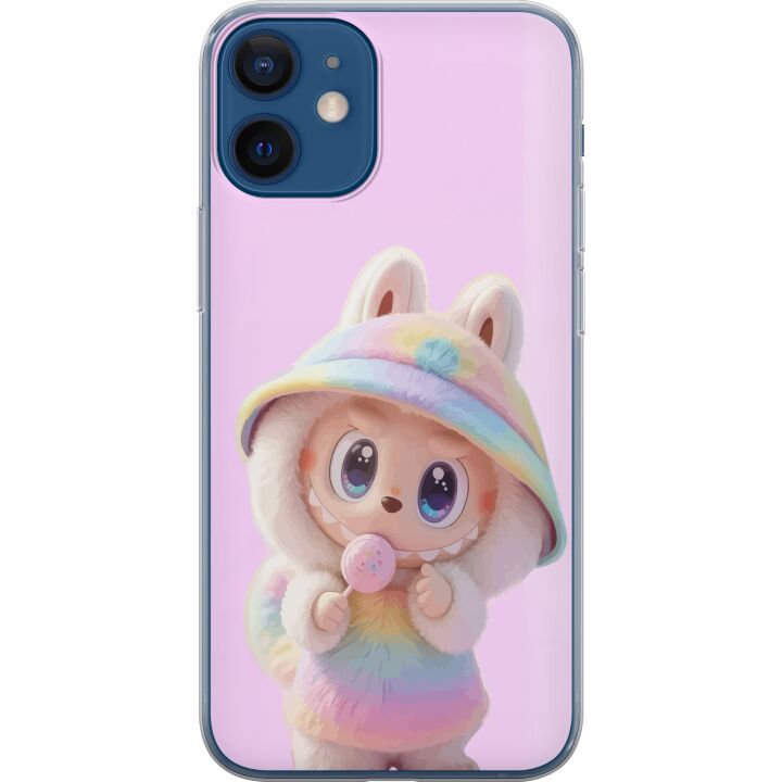 Kompatibelt Mobildeksel til Apple iPhone 12 mini Rainbow Kanin Kosebamse