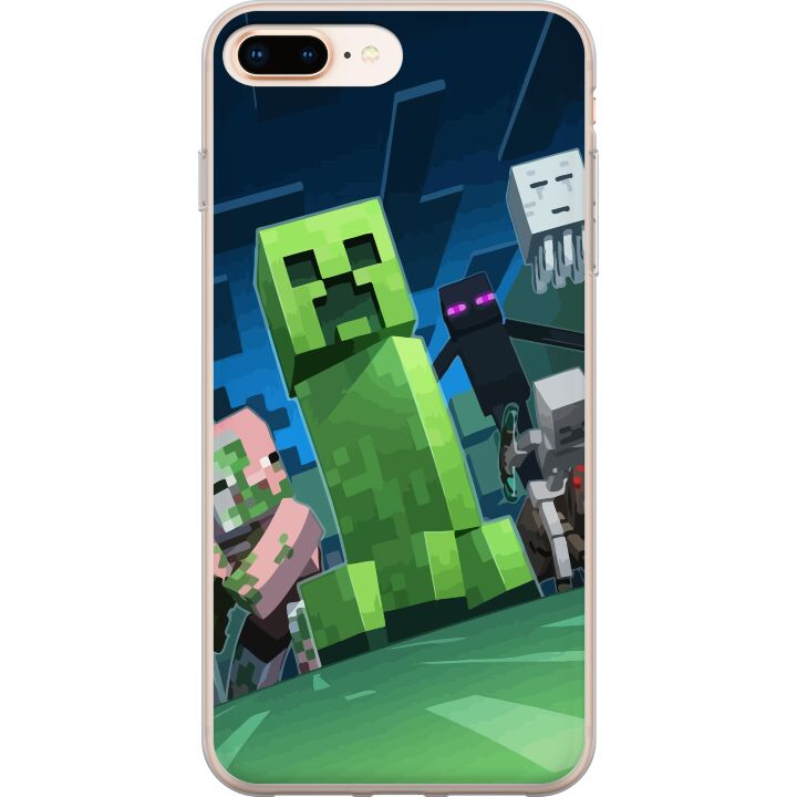 Kompatibelt Mobildeksel til Apple iPhone 7 Plus MineCraft