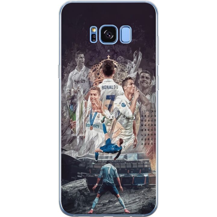 Kompatibelt Mobilskal till Samsung Galaxy S8 Cristiano Ronaldo Al-Nassr Portugal ikoniska målmaskin och global superstjärna med historiska rekord och