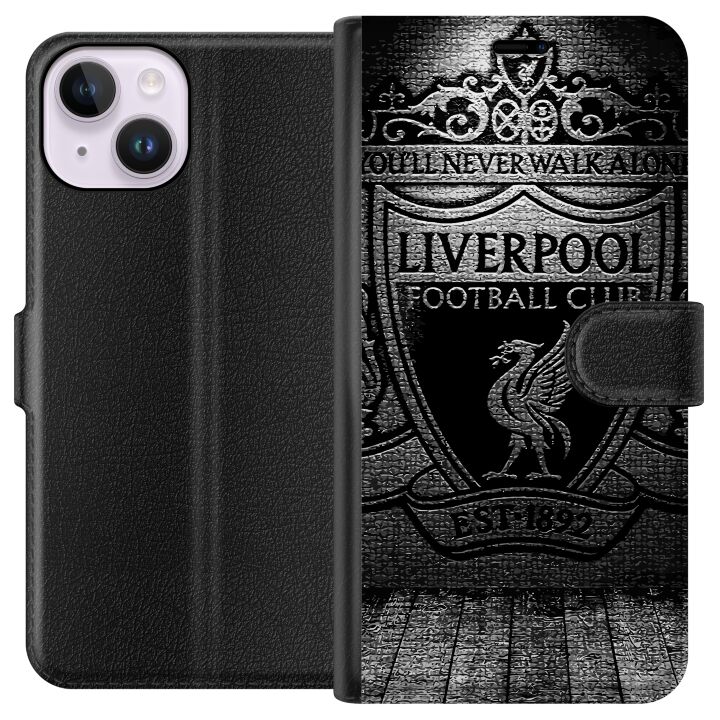 Kompatibelt Plånboksfodral till Apple iPhone 14 Liverpool FC