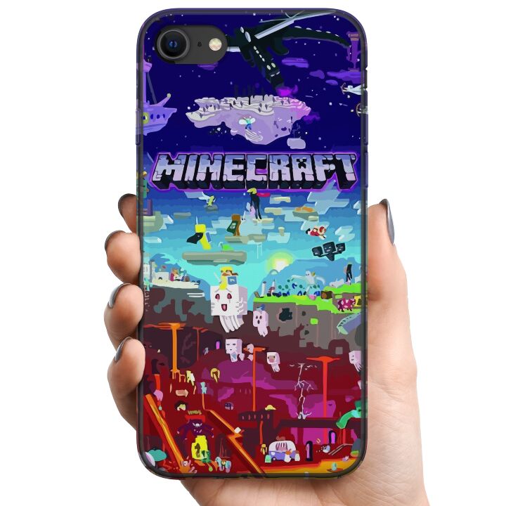 Kompatibelt Mobilskal till Apple iPhone SE (2022) Minecraft