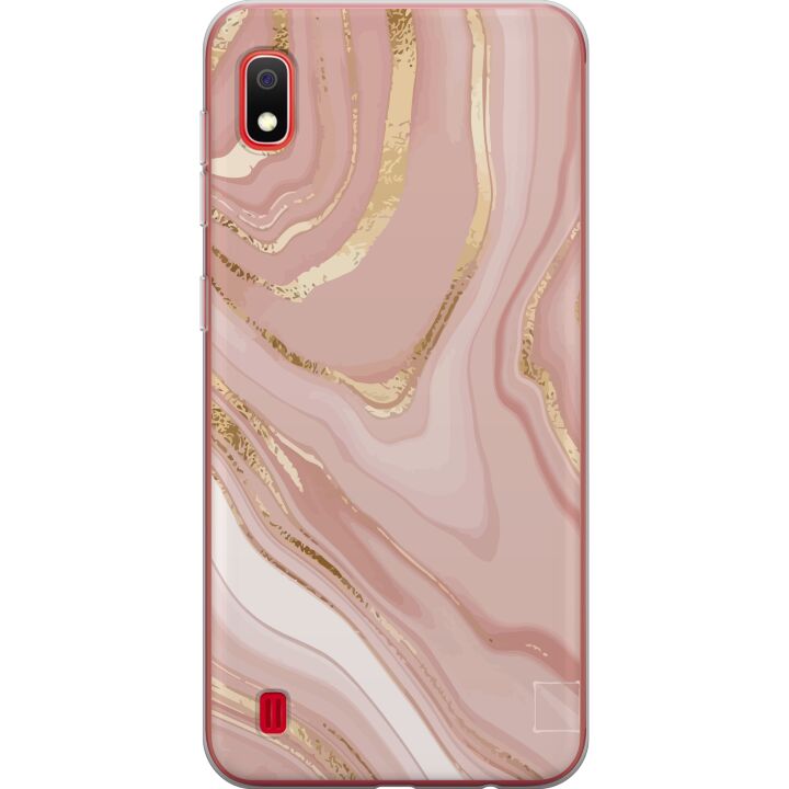 Kompatibelt Mobilskal till Samsung Galaxy A10 Marmor Rosa