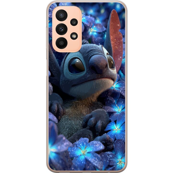Kompatibelt Mobilskal till Samsung Galaxy A23 Stitch Bland Blommor