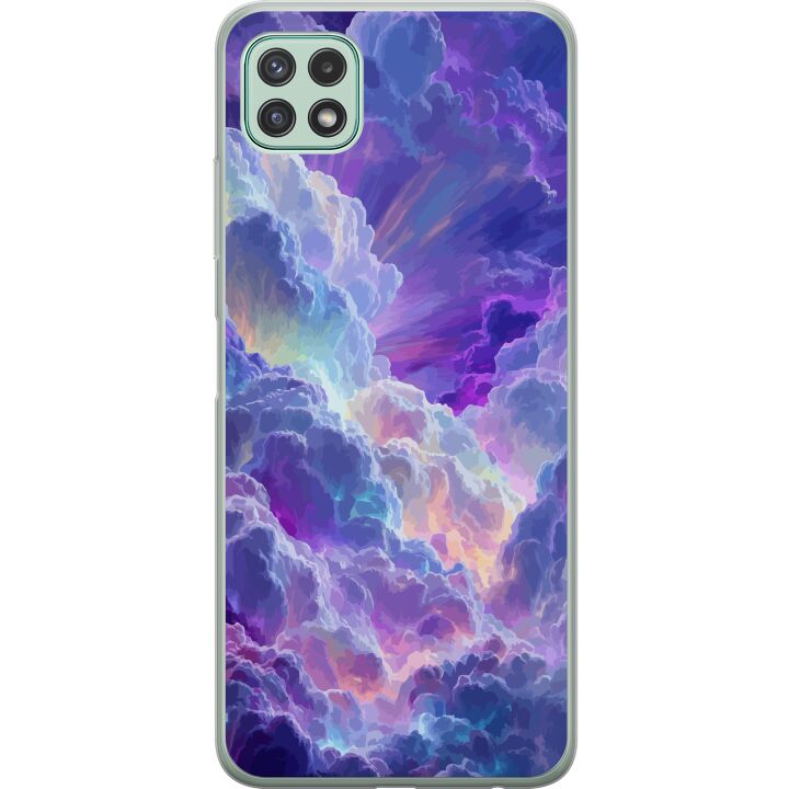 Kompatibelt Mobilskal till Samsung Galaxy A22 5G Färgade drömmoln