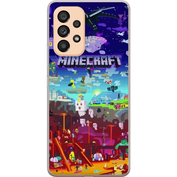 Kompatibelt Mobilskal till Samsung Galaxy A53 5G Minecraft