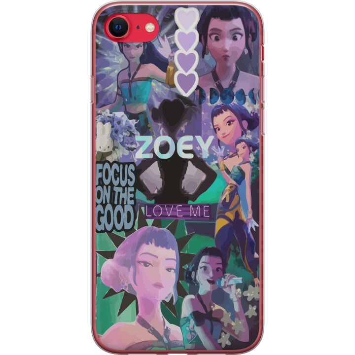 Kompatibelt Mobilskal till Apple iPhone 7 Kpop Demon Hunters Zoey Aesthetic Purple Love Me Mystic Idol Vibe