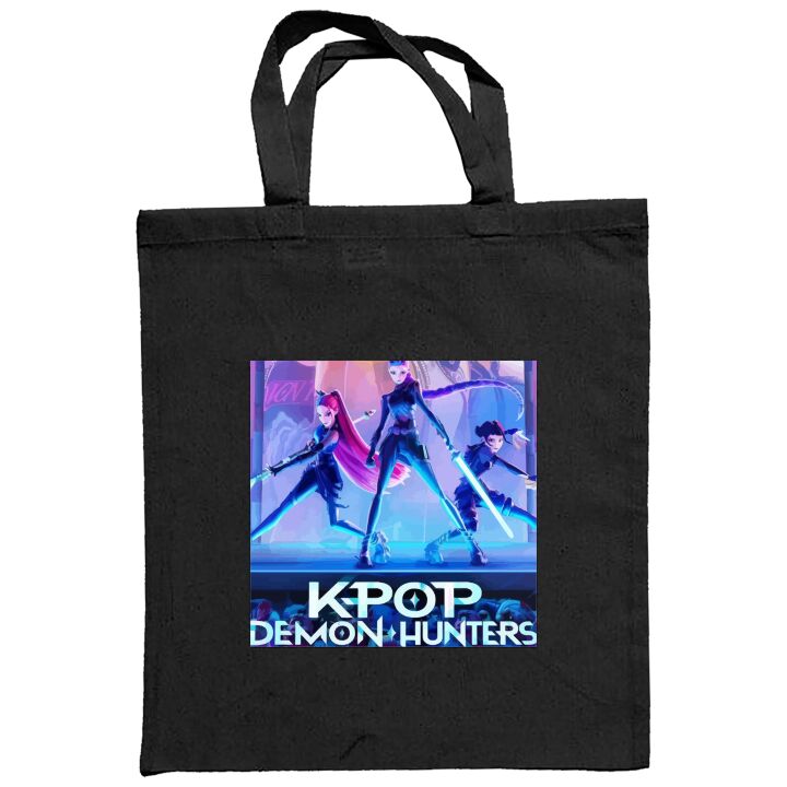 Stofpose Trendiga KPop Demon Hunters docka figur Sort One-size