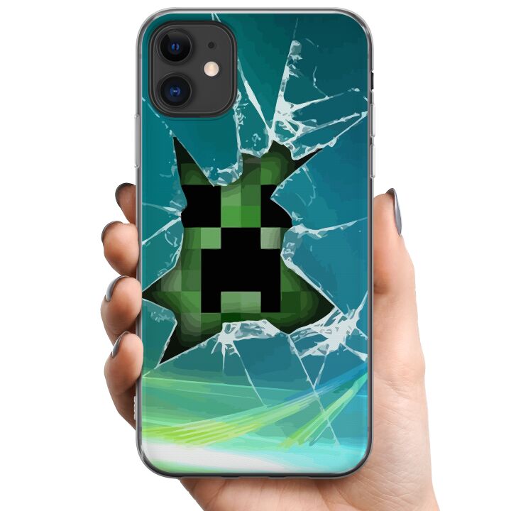 Kompatibelt Mobildeksel til Apple iPhone 11 MineCraft