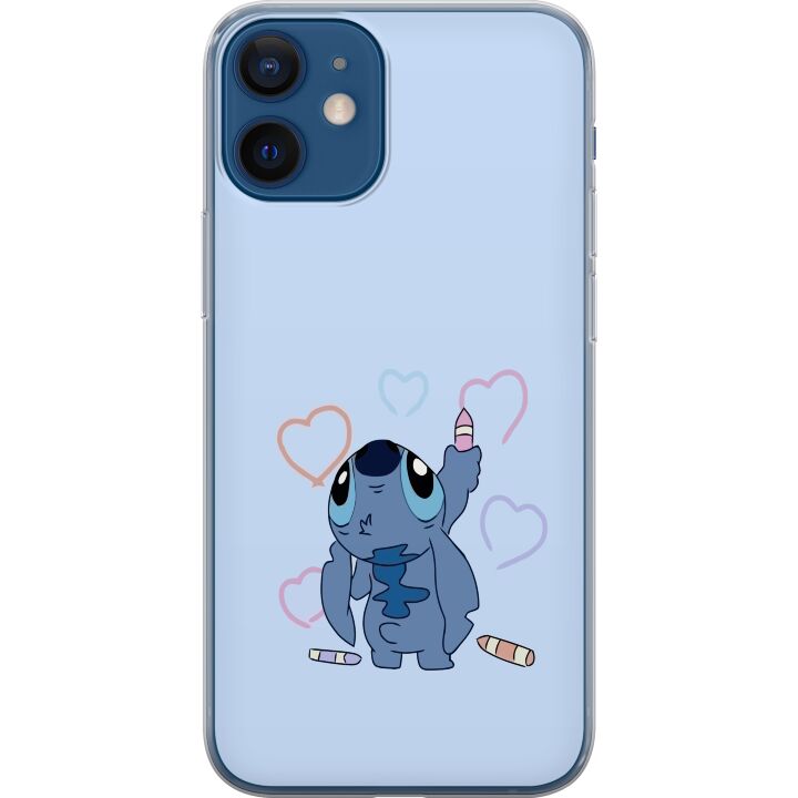 Kompatibelt Mobilskal till Apple iPhone 12 Stitch Hjärtan
