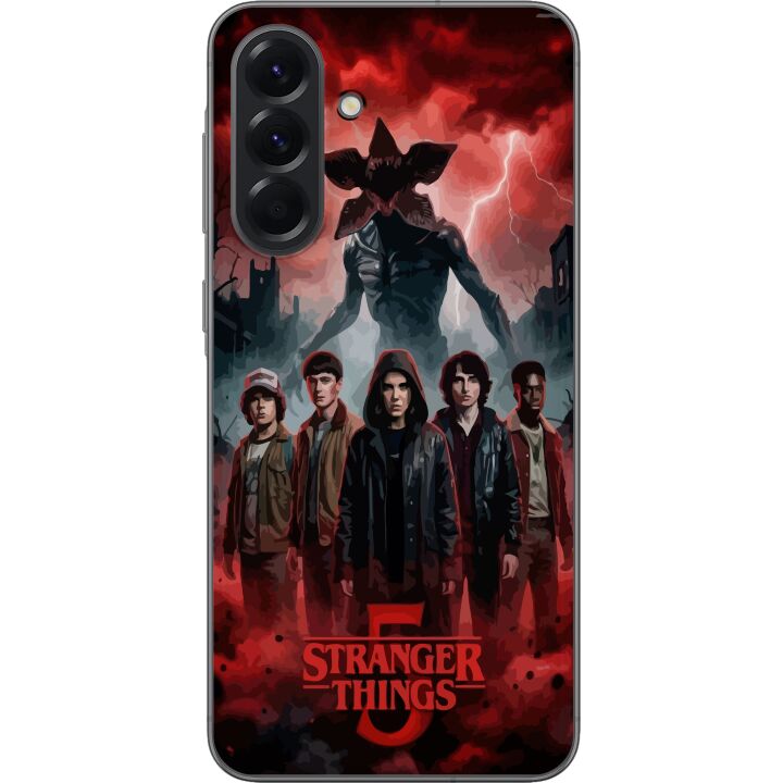 Kompatibelt Mobilskal till Samsung Galaxy A56 Mörk Stranger Things-inspirerad fantasyillustration med åska och dramatisk skräckstämning
