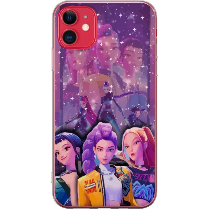 Kompatibelt Mobilskal till Apple iPhone 11 Kpop Demon Hunters Zoey Mira Aya United Star Magic Cosmic Energy