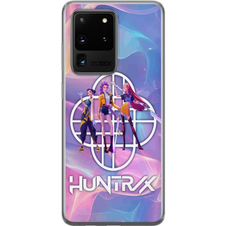 Kompatibelt Mobilskal till Samsung Galaxy S20 Ultra Huntrix Neon Trio Kpop Demon Hunter Färgstark futuristisk design med tre kvinnliga hjältar i past