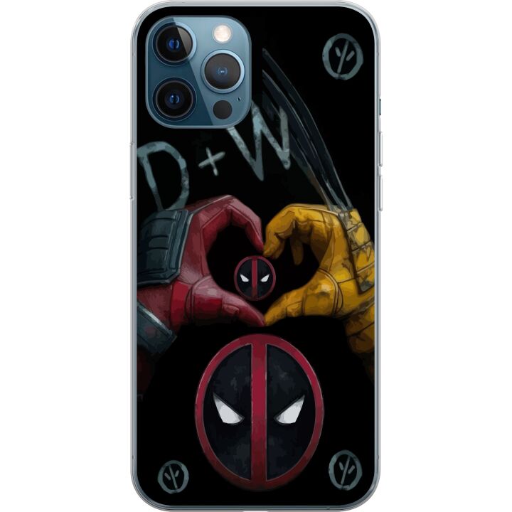 Kompatibelt Mobilskal till Apple iPhone 12 Pro Deadpool & Wolverine Kärlek