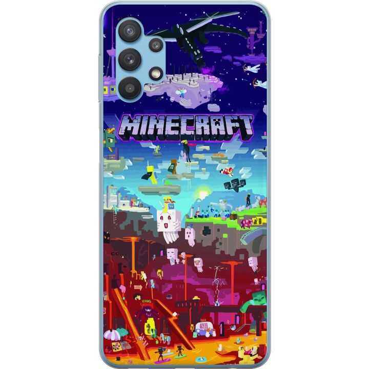 Kompatibelt Mobilskal till Samsung Galaxy A32 5G Minecraft