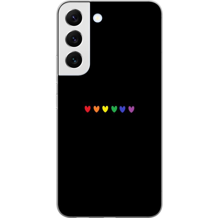 Kompatibelt Mobilskal till Samsung Galaxy S22 5G Pride Hearts