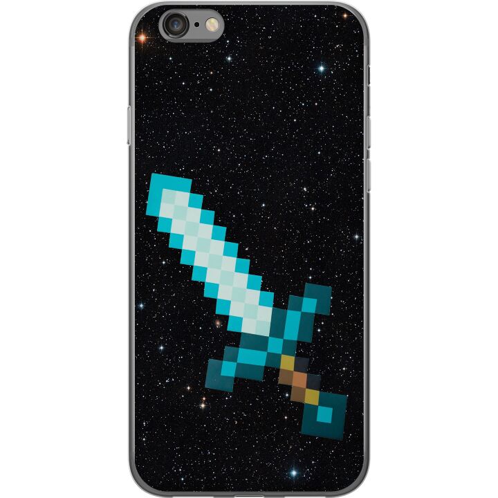 Kompatibelt Mobildeksel til Apple iPhone 6 Minecraft Sverd