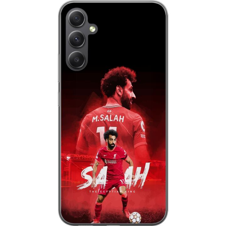 Kompatibelt Mobilskal till Samsung Galaxy S23 FE Mohamed Salah Liverpool Egyptisk teknisk legendar med snabbhet dribblingar och otrolig klubhistotia