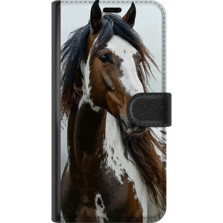 Kompatibelt Plånboksfodral till Samsung Galaxy A56 Häst Djurmotiv Grafisk Design Natur Kraftfullt Motiv Populär Väggkonst Djurtema Ridning