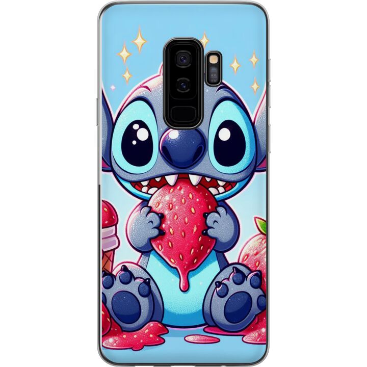 Kompatibelt Mobilskal till Samsung Galaxy S9+ Stitch jordgubbe