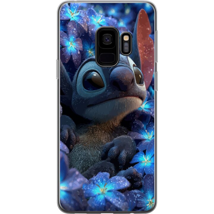 Kompatibelt Mobilskal till Samsung Galaxy S9 Stitch Bland Blommor
