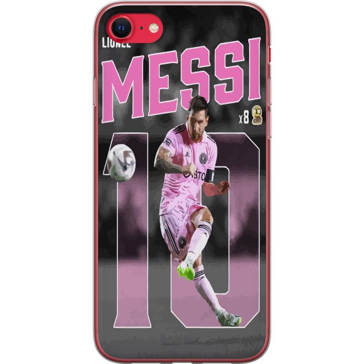 Kompatibelt Mobilskal till Apple iPhone SE (2020) Lionel Messi - Rosa