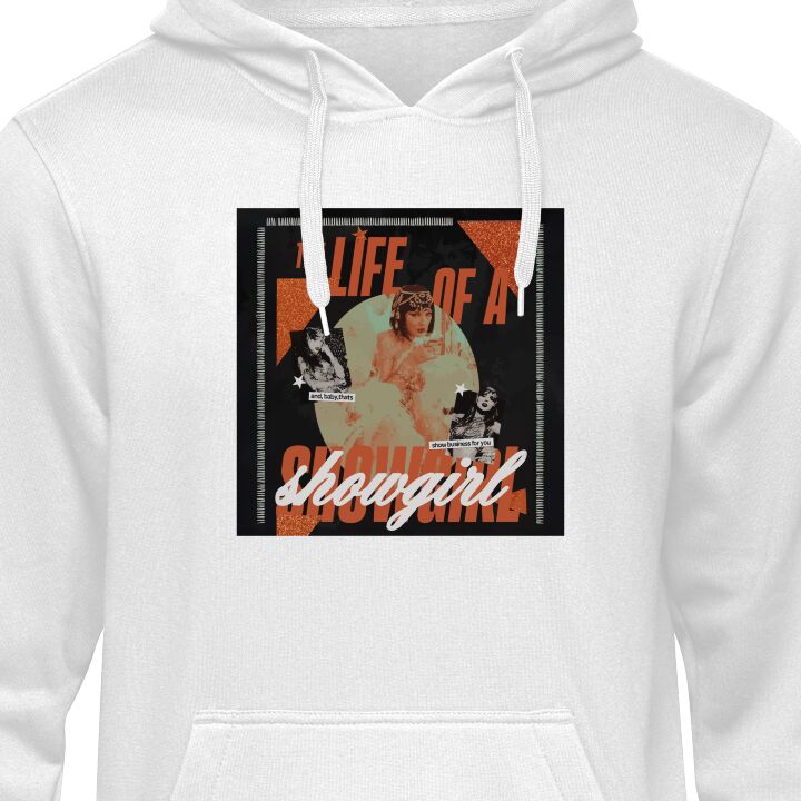 Barnehettegenser Taylor Swift The Life of a Showgirl Hvit 9-11 Šr