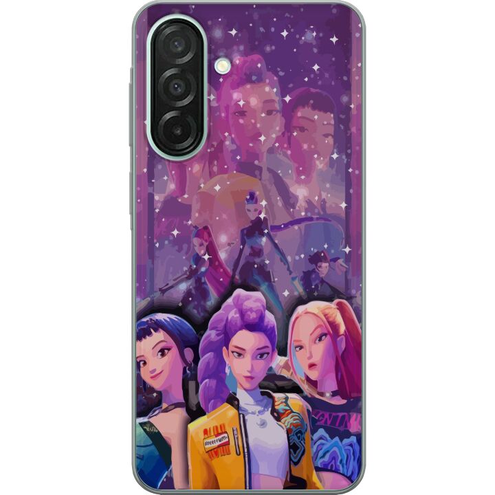 Kompatibelt Mobilskal till Samsung Galaxy A26 Kpop Demon Hunters Zoey Mira Aya United Star Magic Cosmic Energy