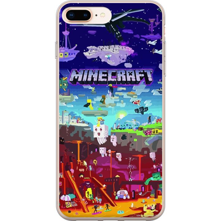 Kompatibelt Mobildeksel til Apple iPhone 7 Plus MineCraft