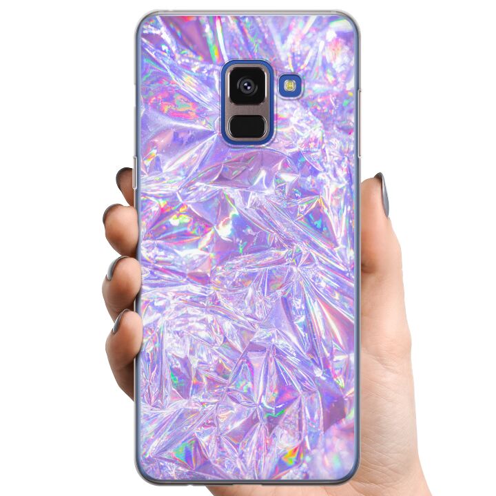 Kompatibelt Mobilskal till Samsung Galaxy A8 (2018) Holographic Diamonds
