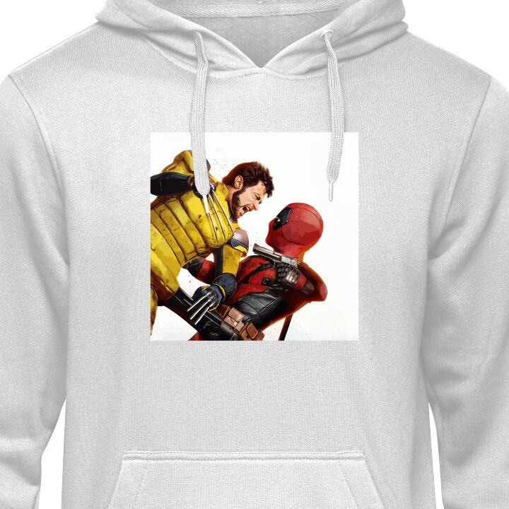 Huvtröja för Barn | Bekväm Barn-Hoodie Grå 12-13 År Deadpool & Wolverine Deadpool & Wolverine Grå 12-13 År