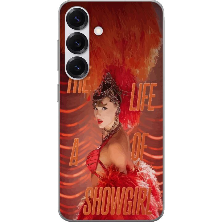 Kompatibelt Mobilskal till Samsung Galaxy S25 Taylor Swift Livet som Showgirl - Live Framträdande Popdiva Ögonblick