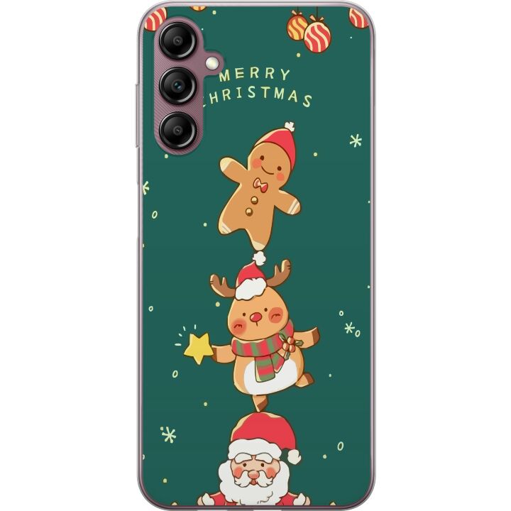 Kompatibelt Mobilskal till Samsung Galaxy A14 5G God Jul - Mönster