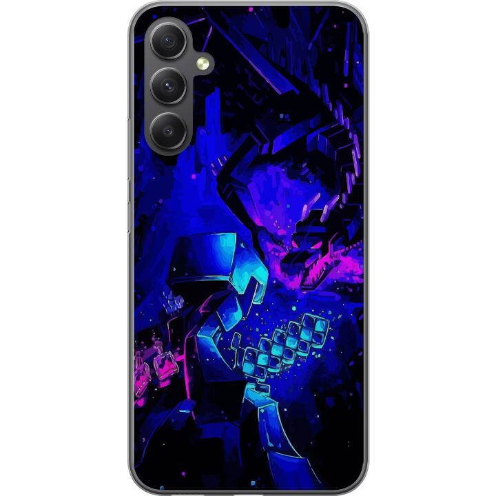 Kompatibelt Mobilskal till Samsung Galaxy A15 5G Minecraft