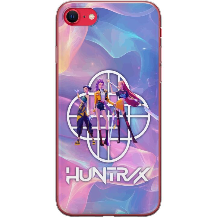 Kompatibelt Mobilskal till Apple iPhone 7 Huntrix Neon Trio Kpop Demon Hunter Färgstark futuristisk design med tre kvinnliga hjältar i pastell och ne