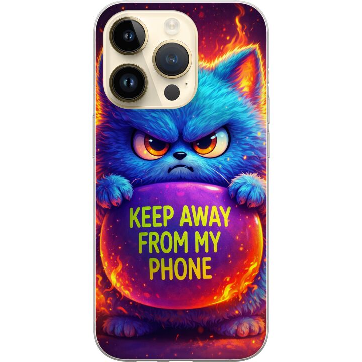 Kompatibelt Mobilskal till Apple iPhone 14 Pro Arg Katt Neon