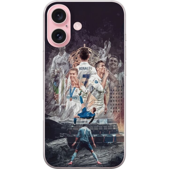 Kompatibelt Mobilskal till Apple iPhone 16 Cristiano Ronaldo Al-Nassr Portugal ikoniska målmaskin och global superstjärna med historiska rekord och e