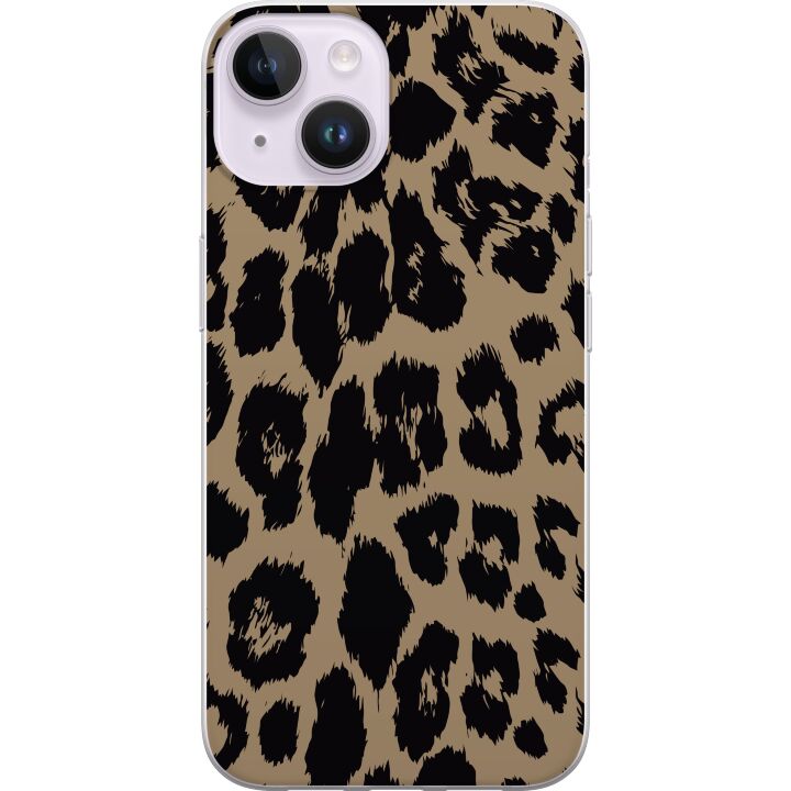 Kompatibelt Mobilskal till Apple iPhone 15 Leopard