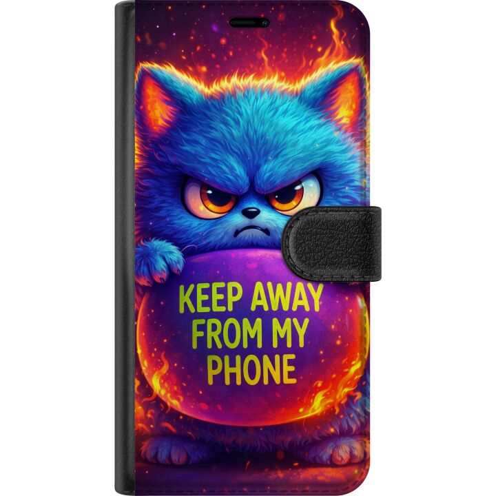 Kompatibelt Plånboksfodral till Samsung Galaxy A56 Arg Katt Neon