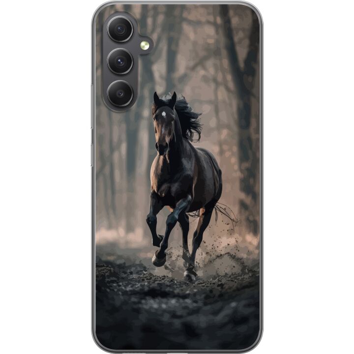 Kompatibelt Mobilskal till Samsung Galaxy A25 Springande Häst