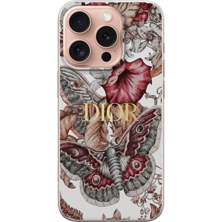 Kompatibelt Mobilskal till Apple iPhone 16 Pro Blommor D I O R