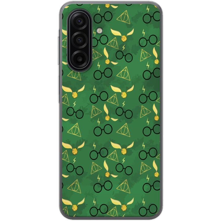 Kompatibelt Mobilskal till Samsung Galaxy A17 5G Harry Potter-glasögon gyllene kvicken dödsreliker magisk design med mystik och trollkarlskänsla