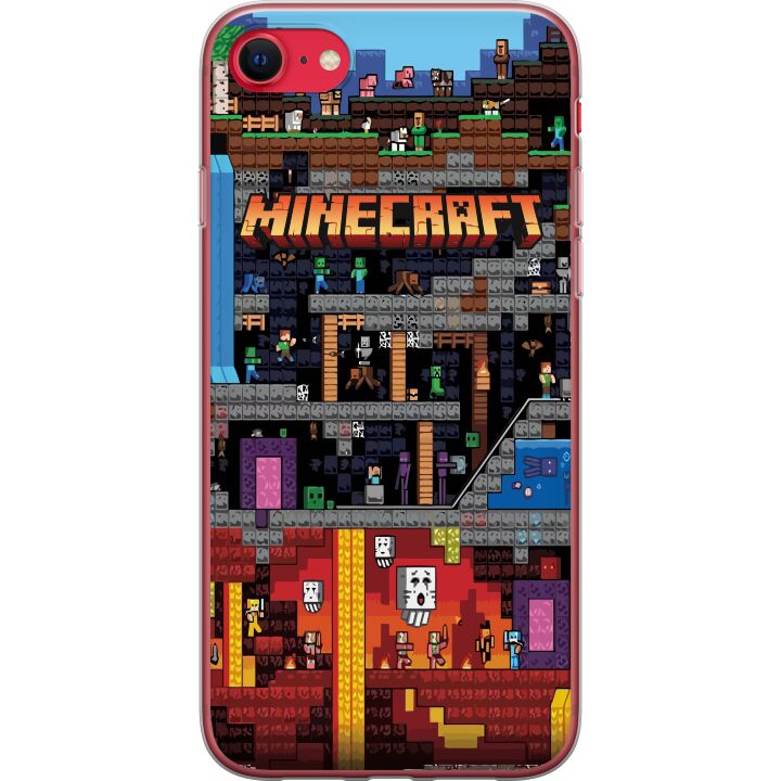 Kompatibelt Mobildeksel til Apple iPhone SE (2020) Minecraft