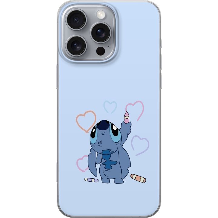 Kompatibelt Mobilskal till Apple iPhone 16 Pro Max Stitch Hjärtan
