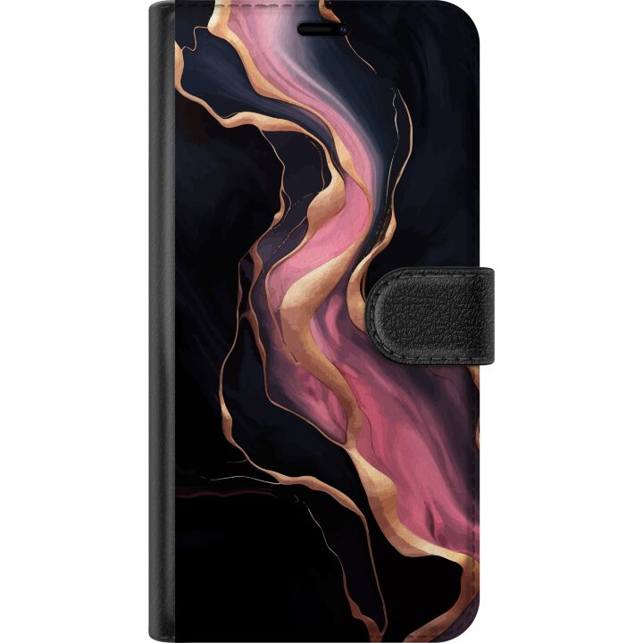 Kompatibelt Plånboksfodral till Samsung Galaxy A26 Marmormönster Lyxig Design Sten