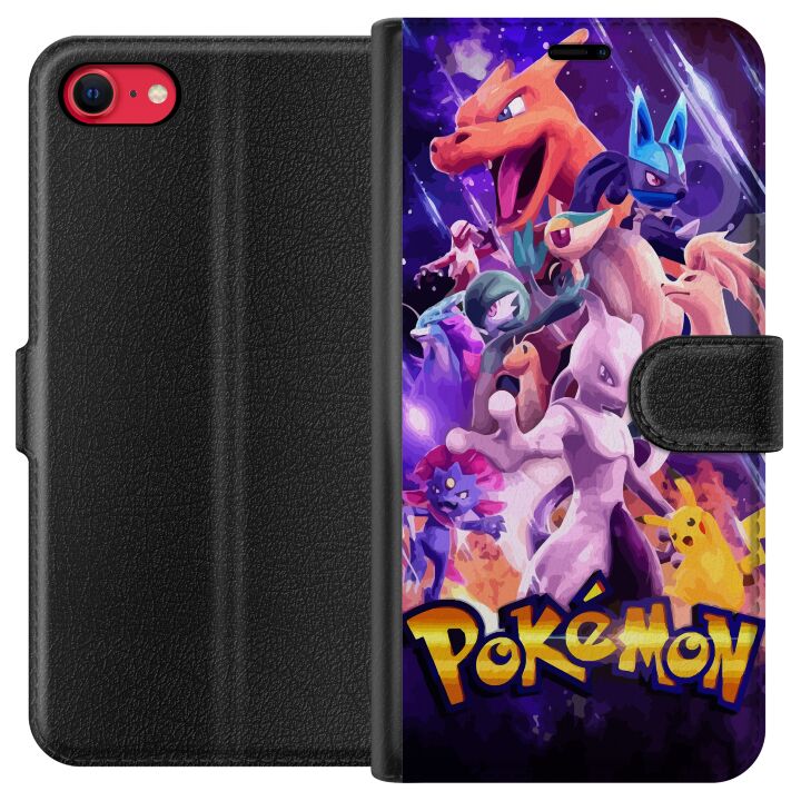 Kompatibelt Lommeboketui til Apple iPhone SE (2020) Pokémon
