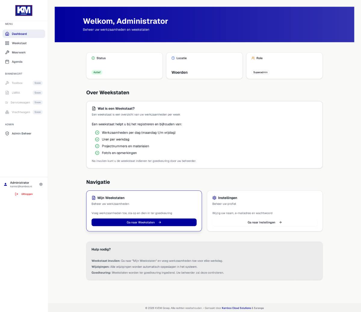 Aannemingsbedrijf KVDM B.V.