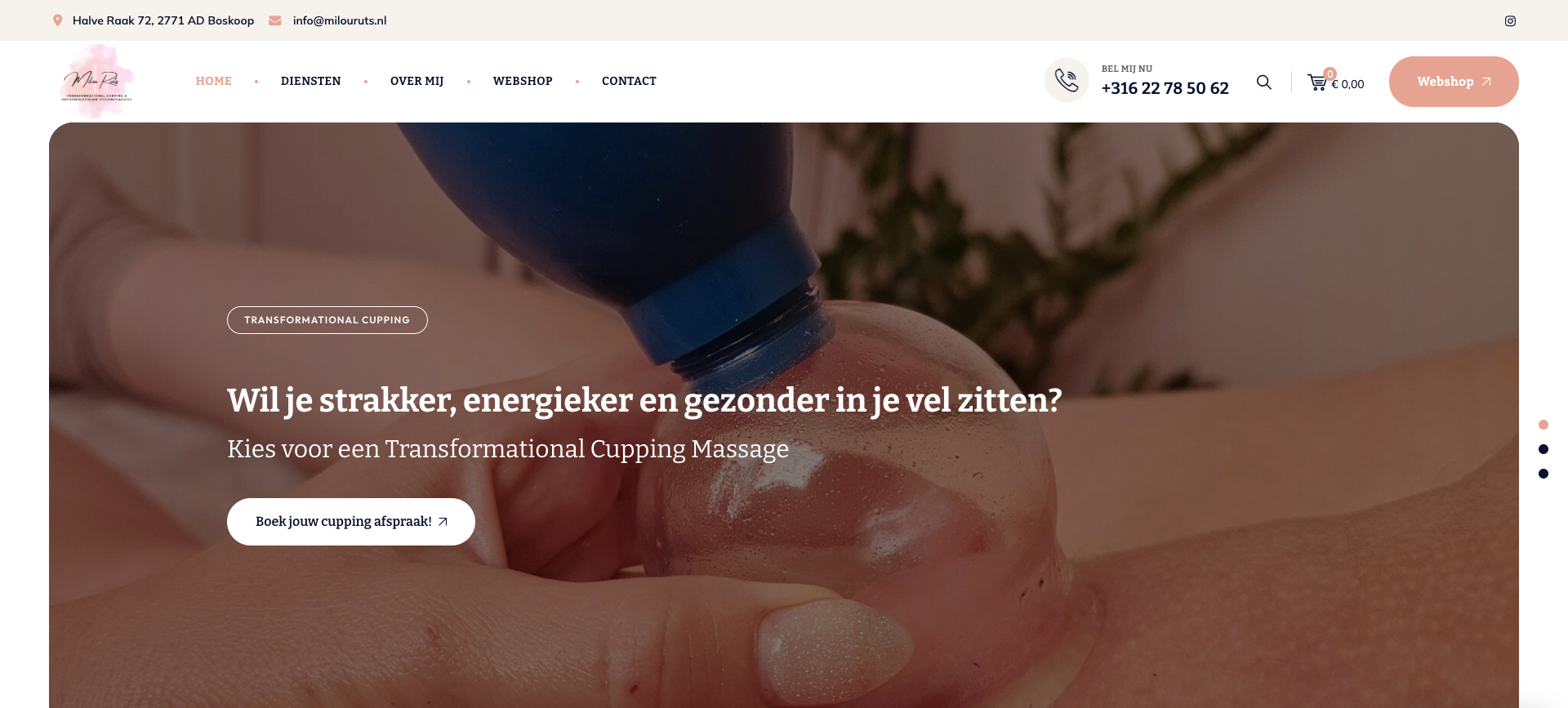 Milou Ruts | Transformational Cupping en Orthomoleculair Voedingsadvies