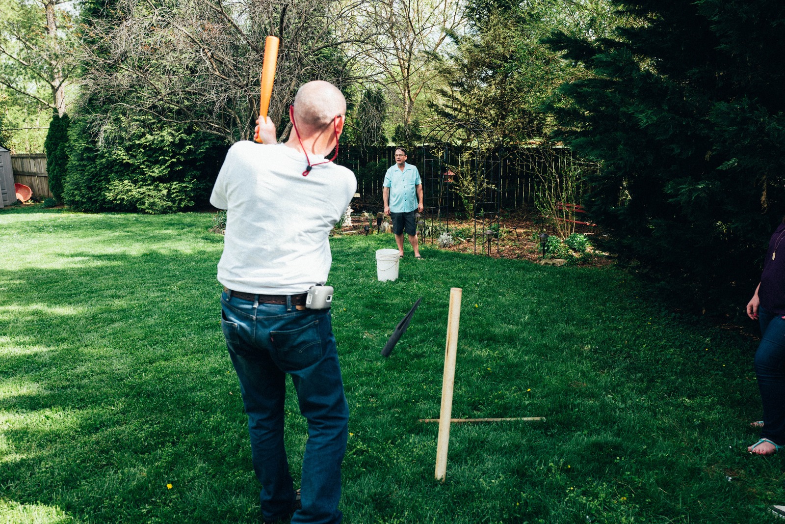 Backyard Batting Practice