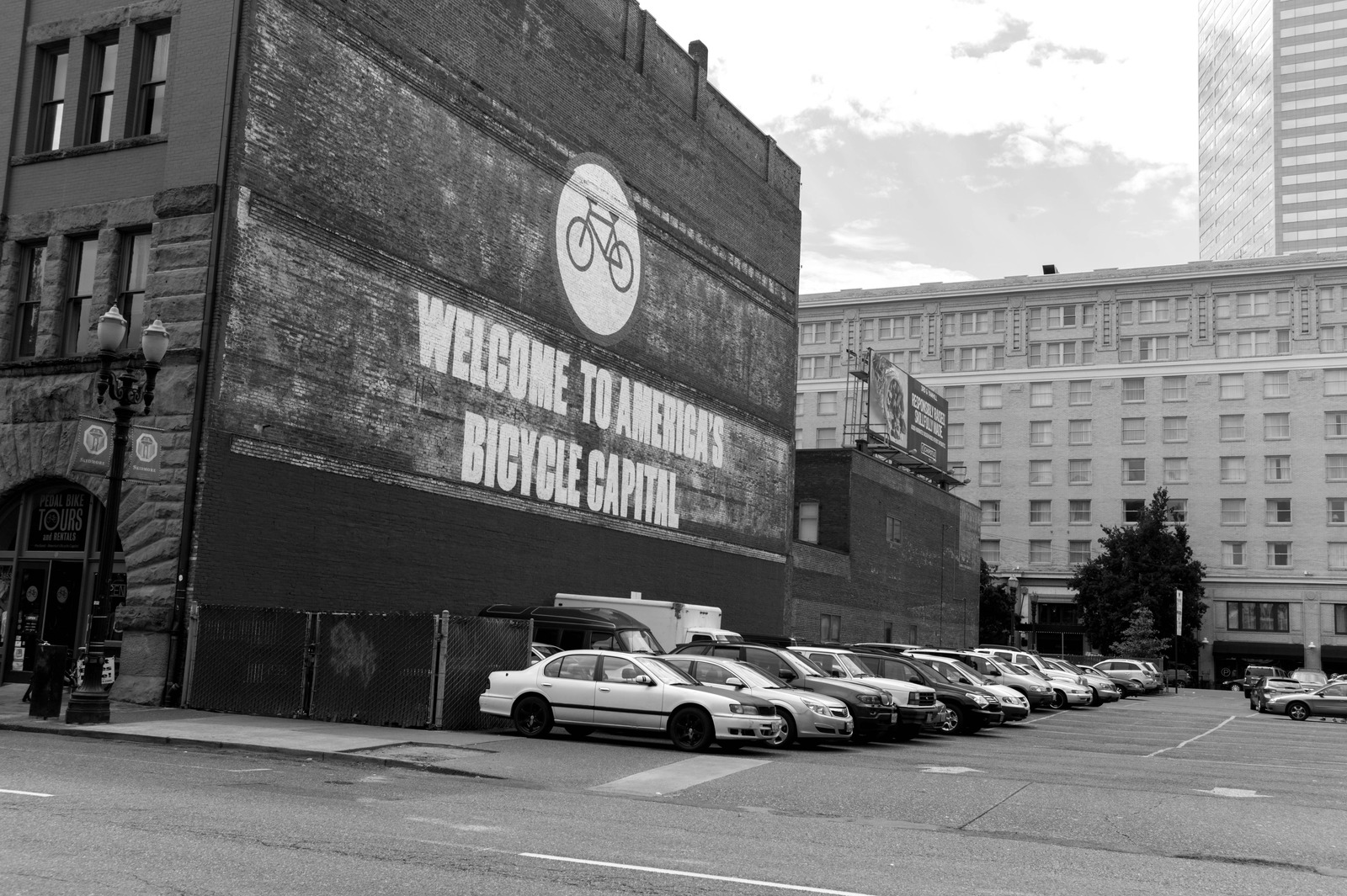 Urban Welcome Sign